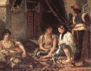 Eugene Delacroix The Women of Algiers France oil painting artist